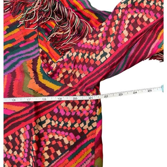 Farm Rio Red Striped Patches Bomber Jacket | Size XS / 433U - Picture 7 of 11